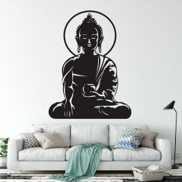 Buddha Wall Stickers for Wall Decor | Yoga Wall Decals | Huetion