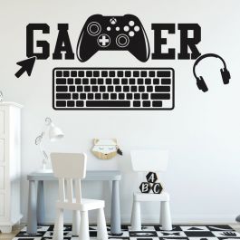 Gamer Vinyl Wall Stickers for Gaming Room Wall Decor