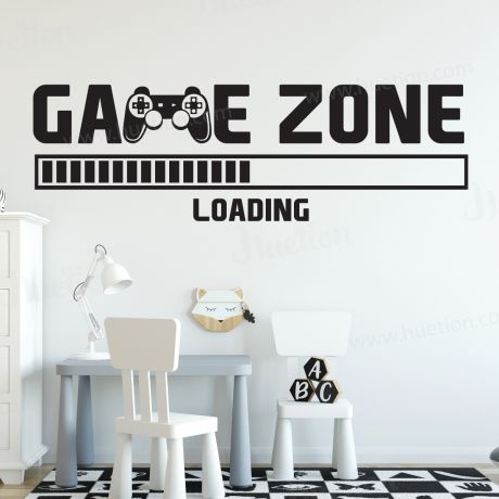 Gamer Zone Wall Stickers for Teen Boys Room, Gaming Wall Decals