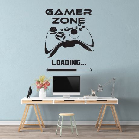 Gamer Zone Wall Stickers for Gamer wall decor