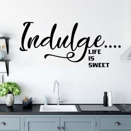 Life is sweet Kitchen Wall Stickers for Kitchen Quote Wall Decals