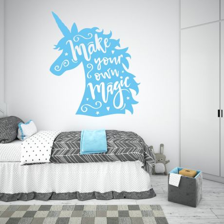 Unicorn wall decal Unicorn stickers unicorn girl room wall art sticker for unicorn wall decal