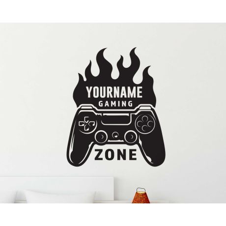 Happy Gaming Zone Video Game Decals For Gaming Room Decorations