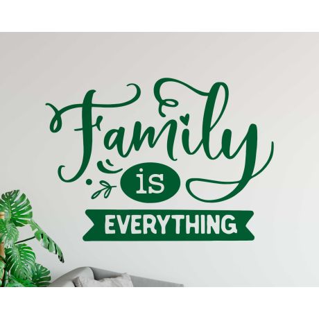 Family Is Everything Quotes Wall Decals For Home Room Decorations