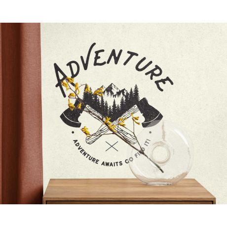 Adventure Awaits Quotes Vinyl Wall Decals for Daily Motivational