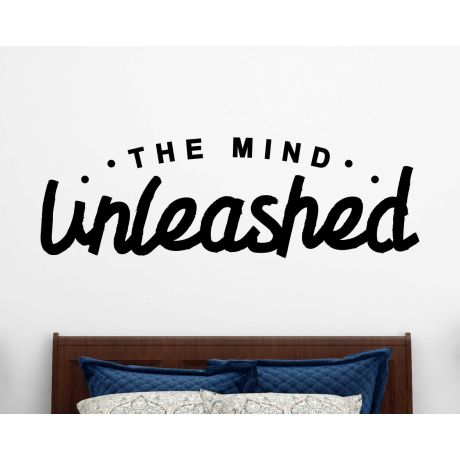 The Mind Unleashed Motivational Quotes Vinyl Wall Sticker For Daily Inspiration