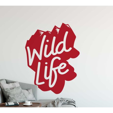 Wild Life Motivational Quote Vinyl Wall Decal For Home Decoration