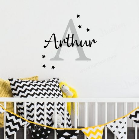 Personalized Girls Name Wall Stickers for Children Room Vinyl wall decal Vinyl Lettering Wall Mural Art