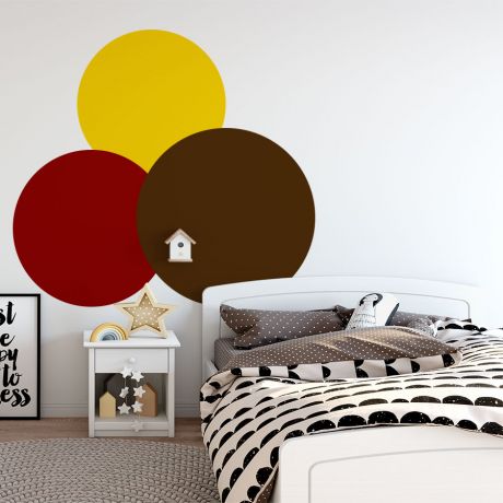 Circle Wall Decal Geometric Wall Decor Abstract Wall Art