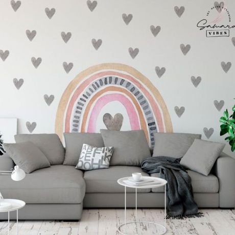 Rainbow Printed Wall Stickers for Kids Room Entryway Living Room and H –  Kotart