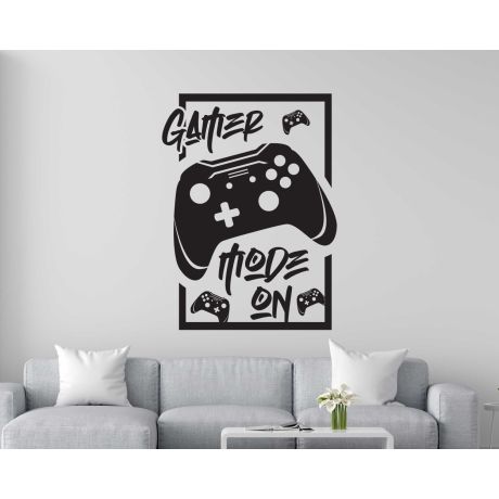Gamer Mode On Gaming Wall Stickers For Gaming Room Decor And Cave