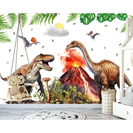 Best Beautiful Jurassic World Dinosaur Wall Stickers For Kids Room Decor