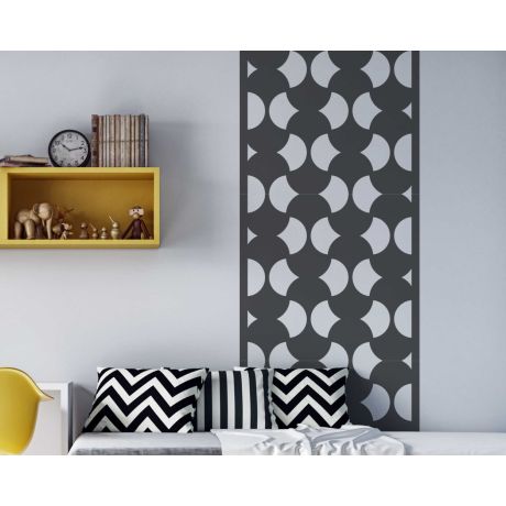 Seamless Surface Pattern Design Quatrefoil Figures Wall Stickers For Home Decor