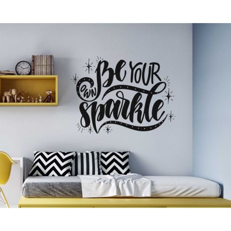 Shine Brightly With 'be Your Sparkle' Motivational Quotes Wall Decals