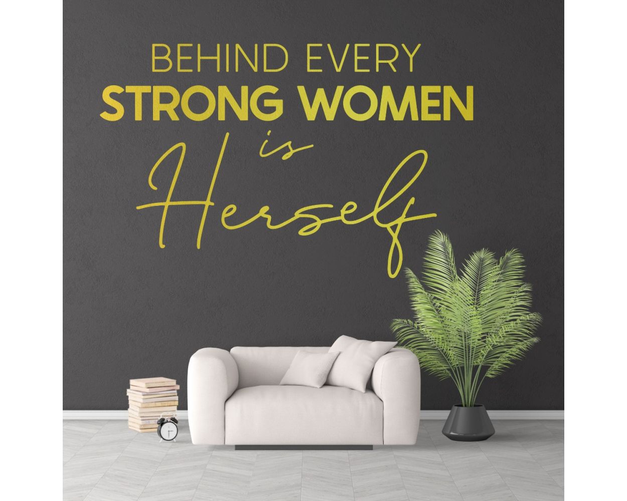 Strong Women Motivational Workplace Quote Wall Stickers