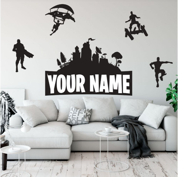 Gamer Geek Wall sticker Vinyl Mural Wallpaper For Kids Room Decoration