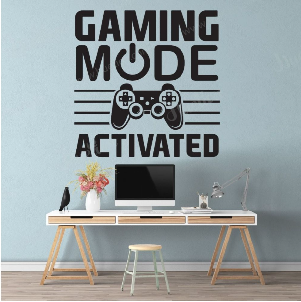 Video Game Gaming Gamer Wall Decal Art Vinyl Decor Sticker Boys Room Wall  Door Decoration Poster